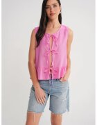 Mixray Maiou dama - cu volane - roz pudrat - textil