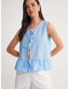 Mixray Maiou volane nod in fata - Albastru - textil - Albastru
