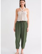 Mixray Pantaloni dama - Salwar Fit - verde - textil