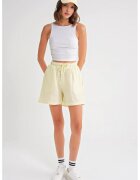 Mixray Pantaloni scurti dama - bumbac texturat - galben chihlimbar