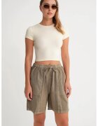 Mixray Pantaloni scurti dama mini - bej natural - bumbac
