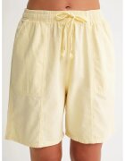 Mixray Pantaloni scurti dama - mini - talie inalta - galben lamaie - bumbac