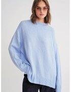 Mixray Pulover dama HiCCUP - supradimensionat - albastru gheata - tricot -