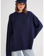 Mixray Pulover dama - HiCCUP - supradimensionat - tricot - albastru marin -