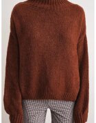 Mixray Pulover dama - Maro castaniu - Tricot -