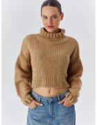 Mixray Pulover dama - Scurt - Tricot - Bronz -