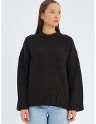 Mixray Pulover dama - supradimensionat - maro cafea - textil -