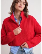 Mixray Pulover dama - texturat - rosu - tricot -