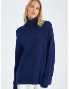 Mixray Pulover tricotat - croiala lejera - bleumarin -