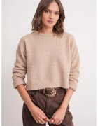 Mixray Pulover tricotat scurt - bej natural - tricot -