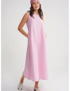 Mixray Rochie maxi - Relaxed Fit - roz pudrat - textil