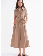 Mixray Rochie tip camasa - maro - textil