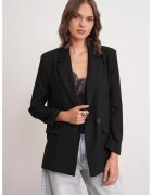 Mixray Sacou dama - maneca lunga - negru - fabricat din material de calitate