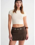Mixray Tricou tricotat dama galben