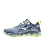 Mizuno Pantofi low-top pentru alergare Wave Mujin 8 - Albastru prafuit/Verde electric