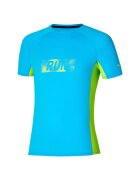 Mizuno Tricou alergare barbati DryAeroFlow Graphic SS 2024 - Albastru