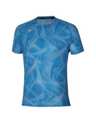 Mizuno Tricou alergare barbati Editie Limitata Paris DryAeroFlow - Albastru deschis