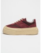 MM6 MAISON MARGIELA Pantofi sport din piele intoarsa cu talpa flatform - Violet tyrian