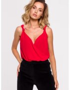 Moe Body elegant din sifon - - Rosu