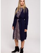 Moe Cardigan cu cordon - - Bleumarin