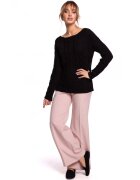 Moe Pulover . Acril. Poliamida. Negru - Negru