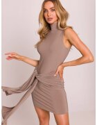 Moe Rochie mini cu panglici legate - - Bej