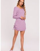 Moe Rochie tricotata mini cu spatele decupat - - Violet