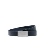 MOMO DESIGN Curea din piele cu catarama metalica Novara Elite - Negru