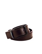 MOMO DESIGN Curea din piele cu cusaturi contrastante Erevan Plus - Maro