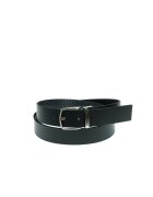 MOMO DESIGN Curea din piele cu inchidere cu catarama Erebo - Negru