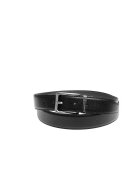 MOMO DESIGN Curea din piele saffiano Adrien - Negru/Gri