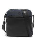 MOMO DESIGN Geanta crossbody cu buzunare exterioare - Negru/Albastru