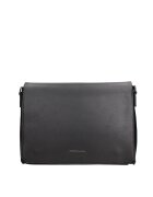 MOMO DESIGN Geanta messenger din piele ecologica Ereton - Negru
