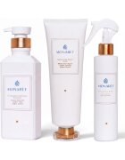 MONARET Set pentru ingrijirea parului : 1 Sampon 380 ml - 1 Masca 260 ml - Spray pentru par deteriorat leave-in 200 ml