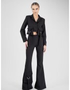 Monarh design Pantaloni evazați Black - Negru