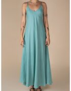 Monarh design Rochie lunga A line din in Aqua