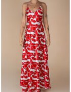 Monarh design Rochie lunga A line model floral