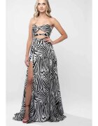 Monarh design Rochie lunga cu decupaje