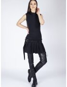 Monarh design Rochie mini din bumbac cu pliseuri