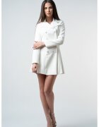 Monarh design Rochie sacou cu pliuri white