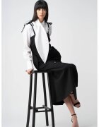 Monarh design Sarafan negru midi cu buzunare laterale