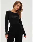 MOODO Bluza neagra cu paiete - Negru