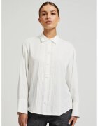 MOODO Camasa eleganta din vascoza alba - Alb