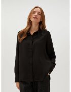 MOODO Camasa neagra cu margele cosute manual - Negru