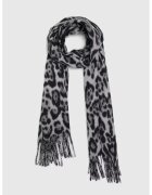 MOODO Esarfa - gri - poliester - animal print