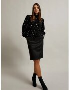MOODO Fusta creion cu lungime peste genunchi Z-SC-4509 - Negru