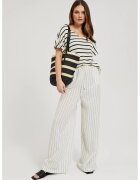 MOODO Geanta din paie cu dungi negre ONE SIZE