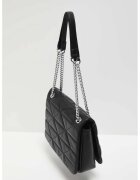MOODO Geanta matlasata cu manere reglabile neagra ONE SIZE