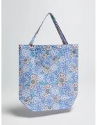 MOODO Geanta shopper - albastru - bumbac - cu model