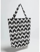 MOODO Geanta shopper - negru - bumbac - cu model